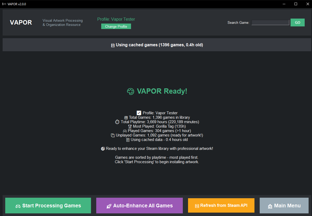 VAPOR Interface